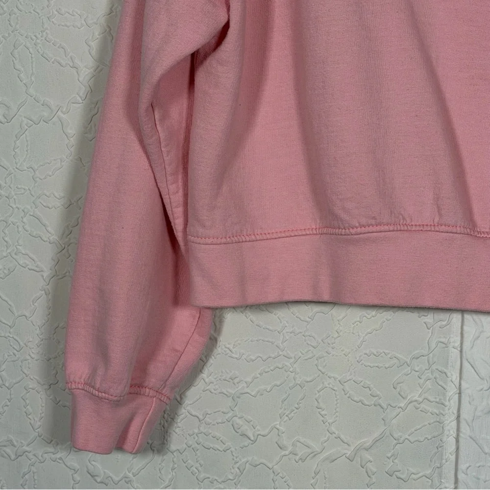 Pink Floyd Crew Neck Crop Sweatshirt Pink Sz L